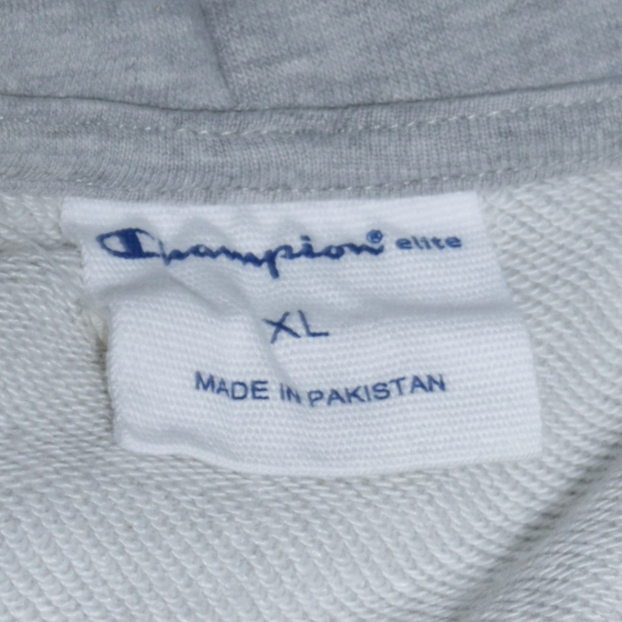 Champion Men's Grey XL Pullover Hoodie with Logo and Pocket