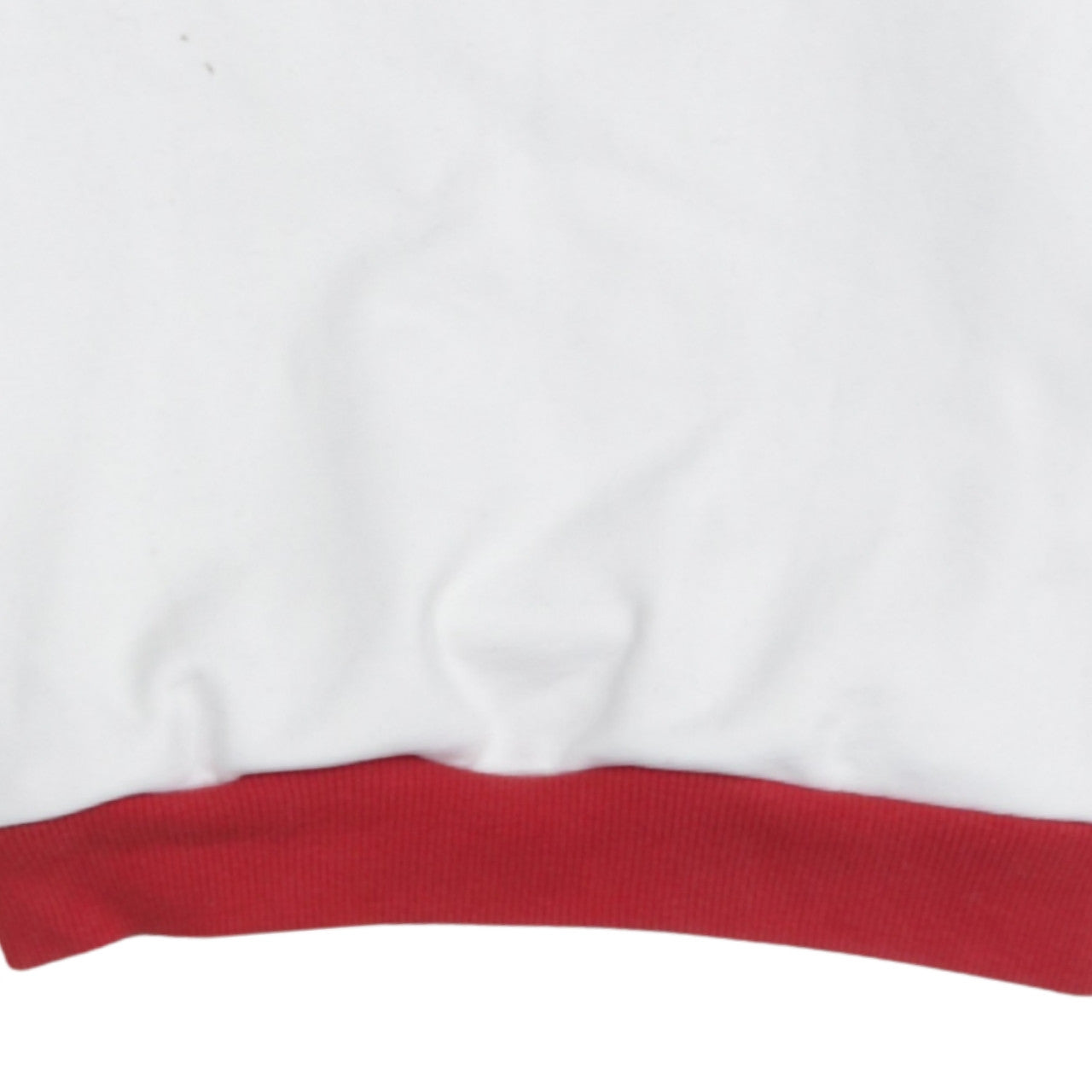 Levi's Men's White Red Logo Crew Neck Pullover Sweatshirt M