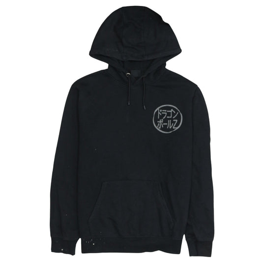 Dragon Ball Z Men's Black Pullover Hoodie Size L Anime Graphic Print