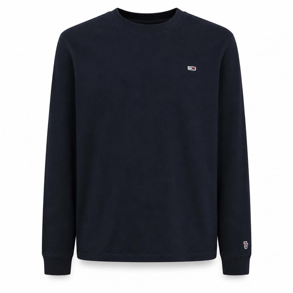 Tommy Jeans Men’s Blue Logo Crew Neck Sweatshirt Size S