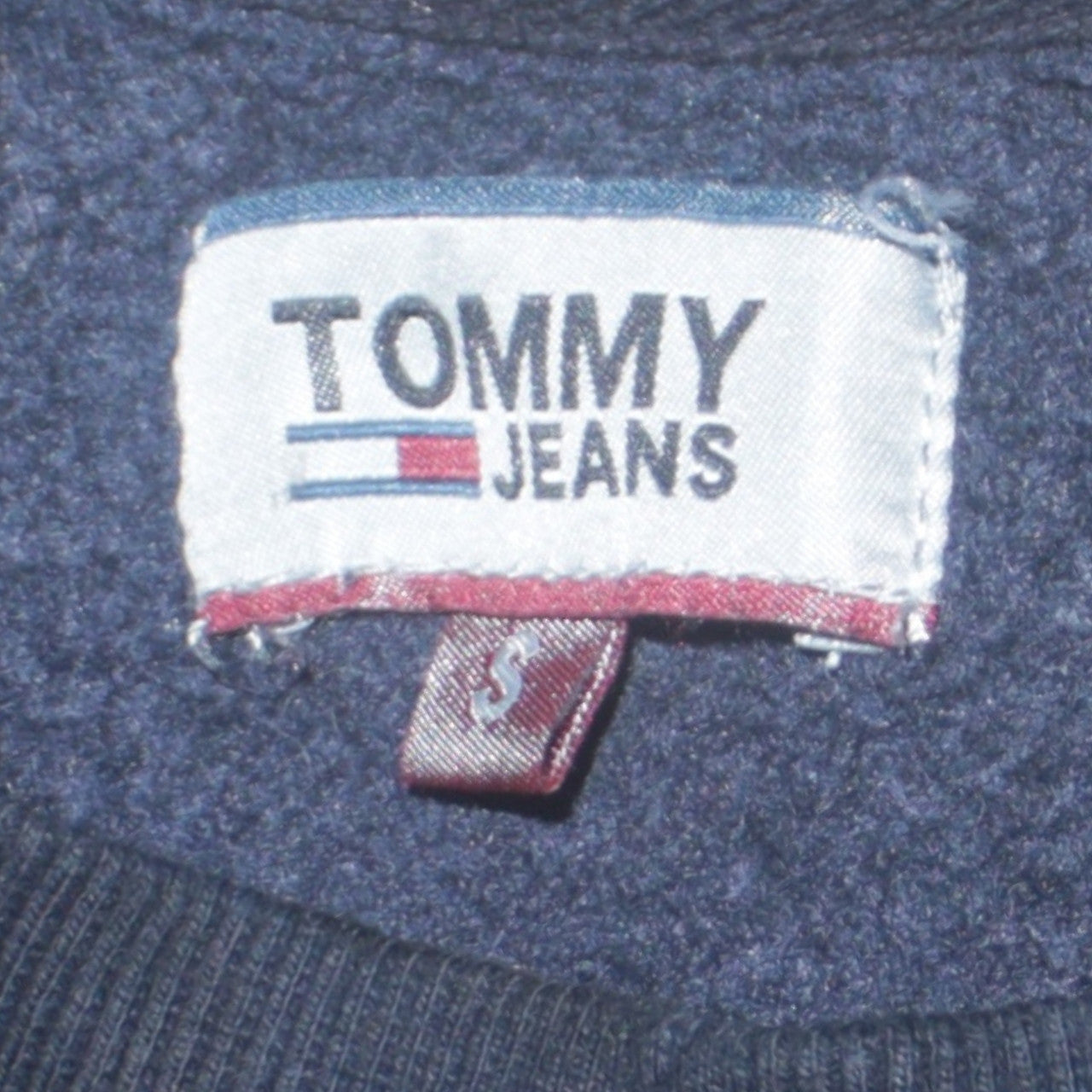 Tommy Jeans Men’s Blue Logo Crew Neck Sweatshirt Size S