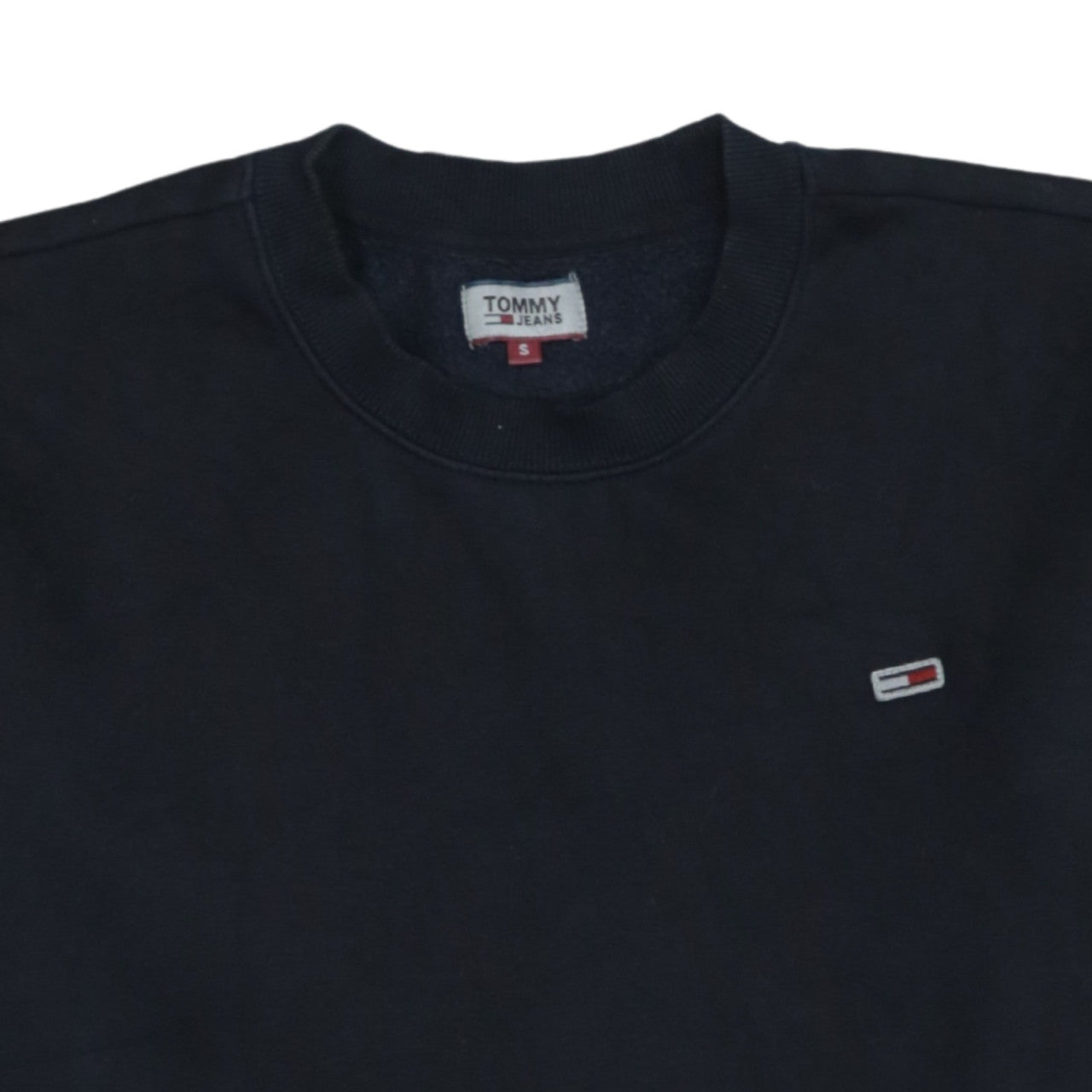 Tommy Jeans Men’s Blue Logo Crew Neck Sweatshirt Size S