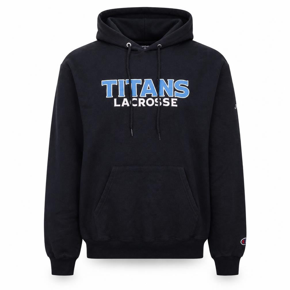 Champion Womens Black Titans Lacrosse Pullover Hoodie Size S