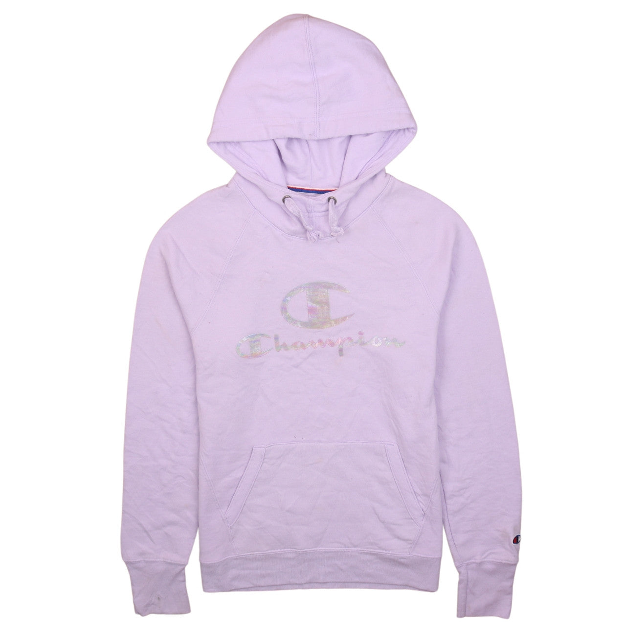 Champion Womens Lilac Pullover Hoodie Small Logo Athleticwear