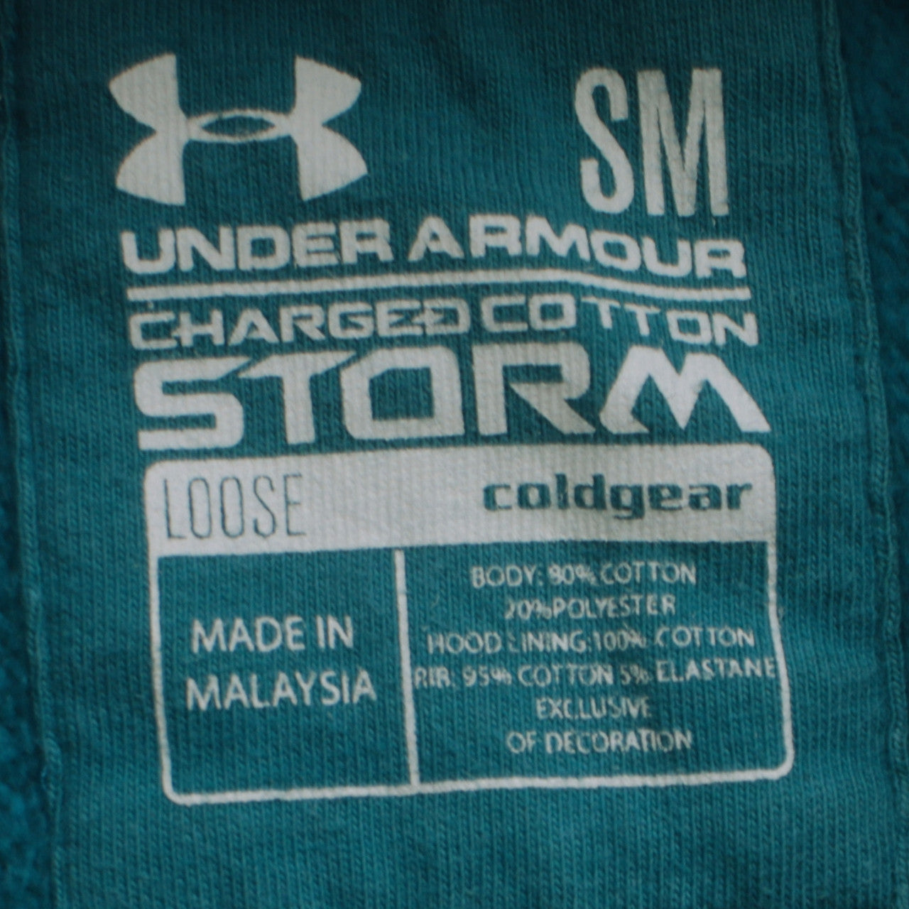 Under Armour Men's Blue Pullover Hoodie Size S ColdGear Storm