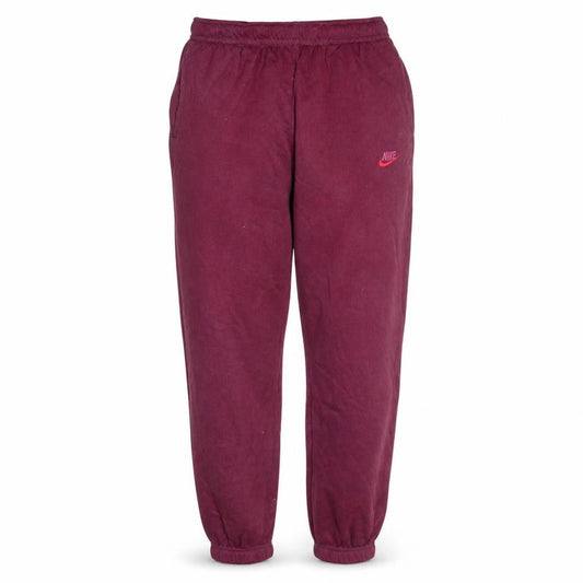 Nike Women’s Red Jogger Sweatpants L Fleece Elastic Waist Activewear