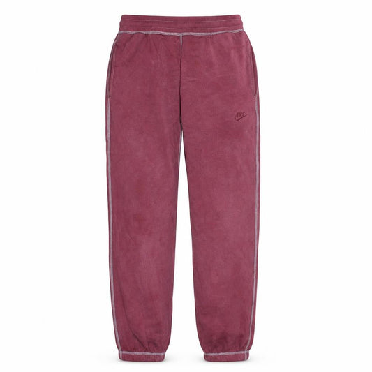 Nike Women Pink Fleece Jogger Sweatpants M Activewear Tapered