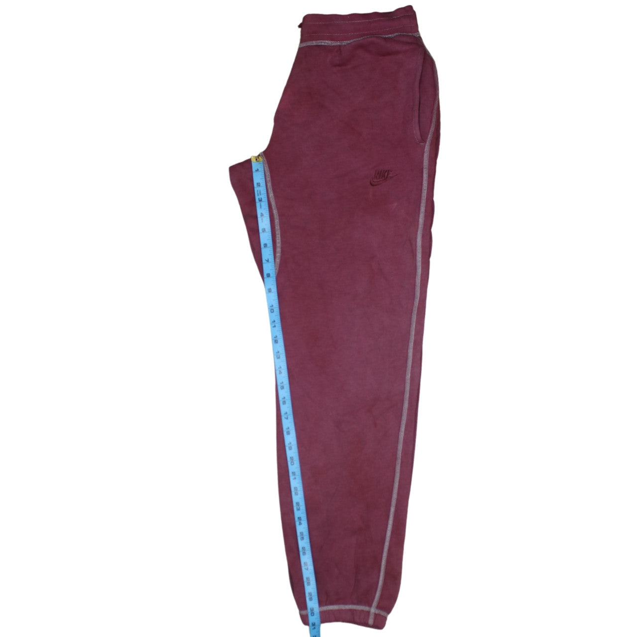 Nike Women Pink Fleece Jogger Sweatpants M Activewear Tapered