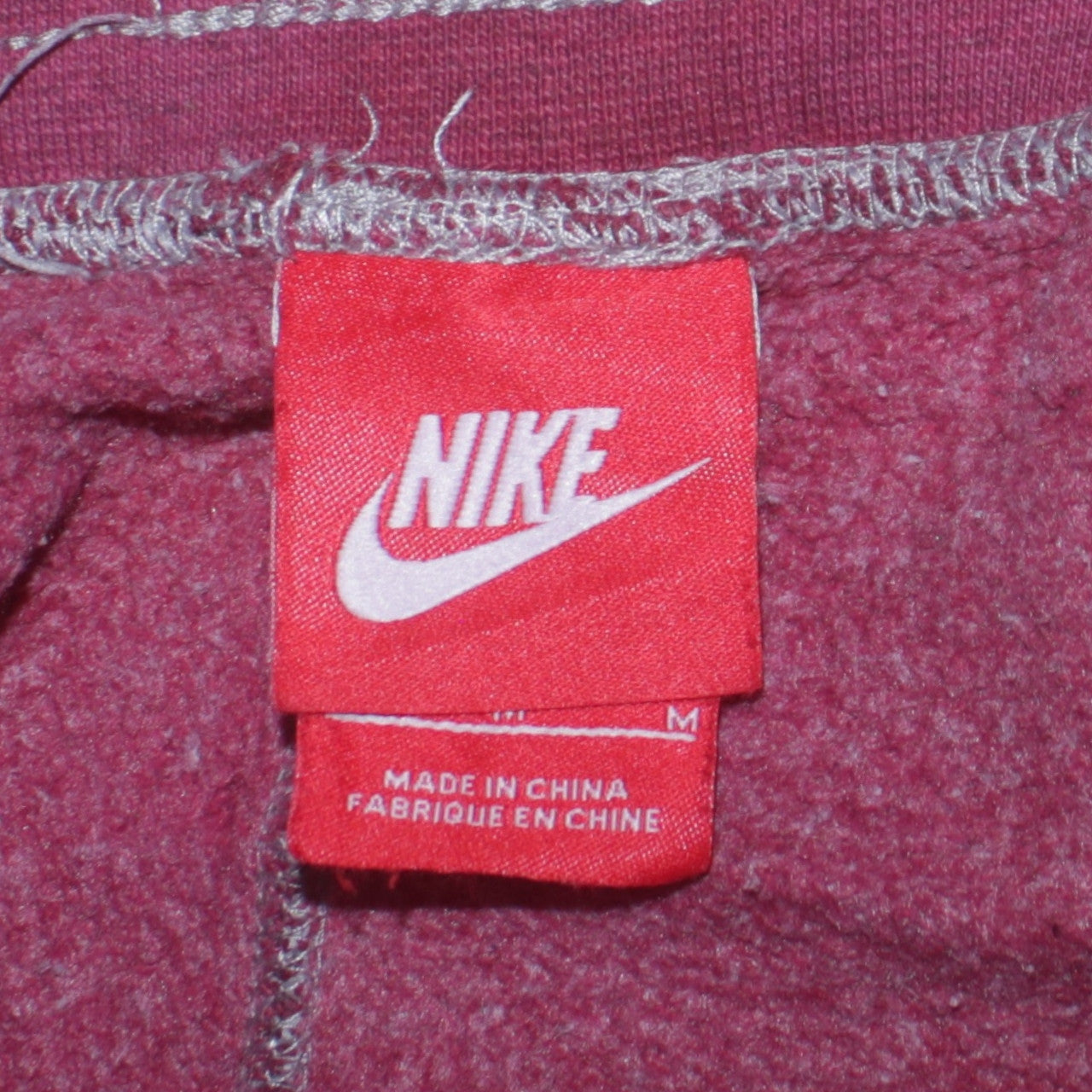 Nike Women Pink Fleece Jogger Sweatpants M Activewear Tapered