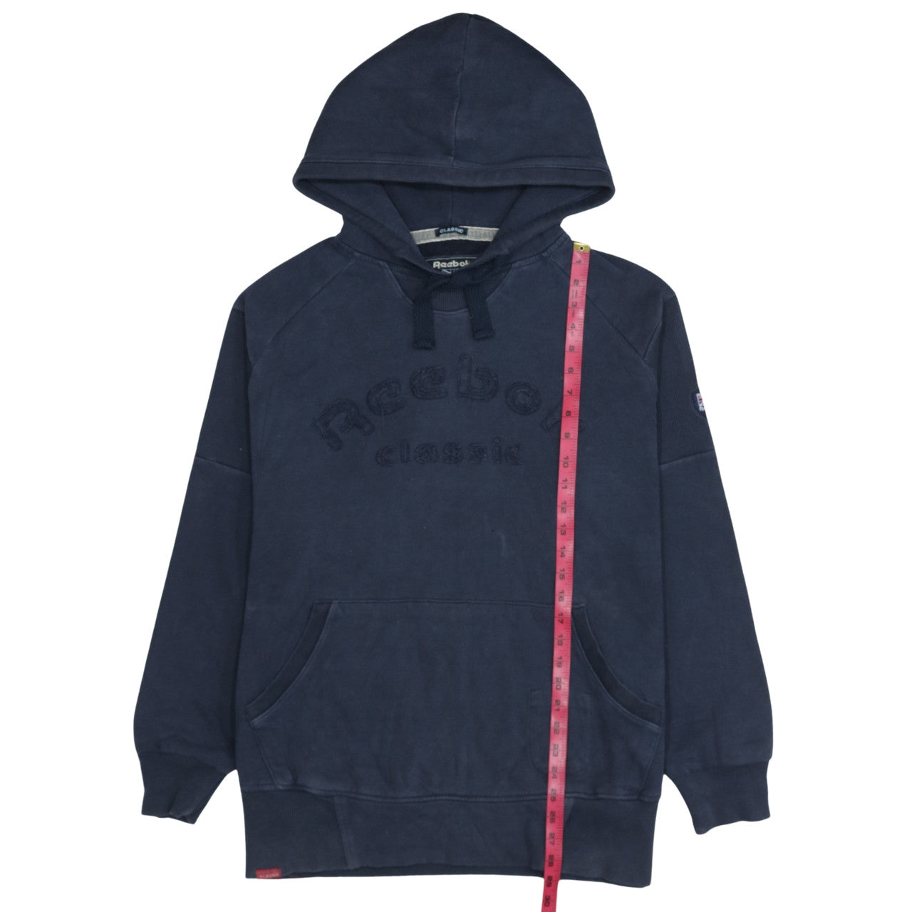 Reebok Classic Men's Blue Pullover Hoodie XL Retro Sportswear