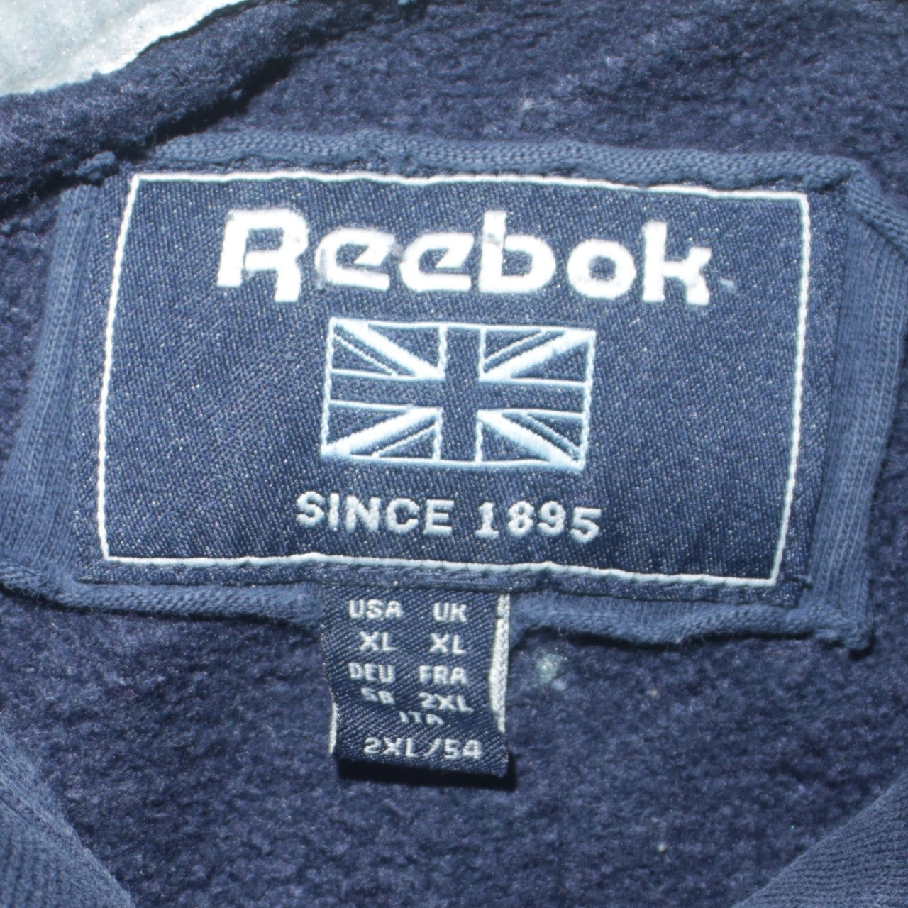 Reebok Classic Women's Navy Pullover Hoodie XL Cotton Blend Casual