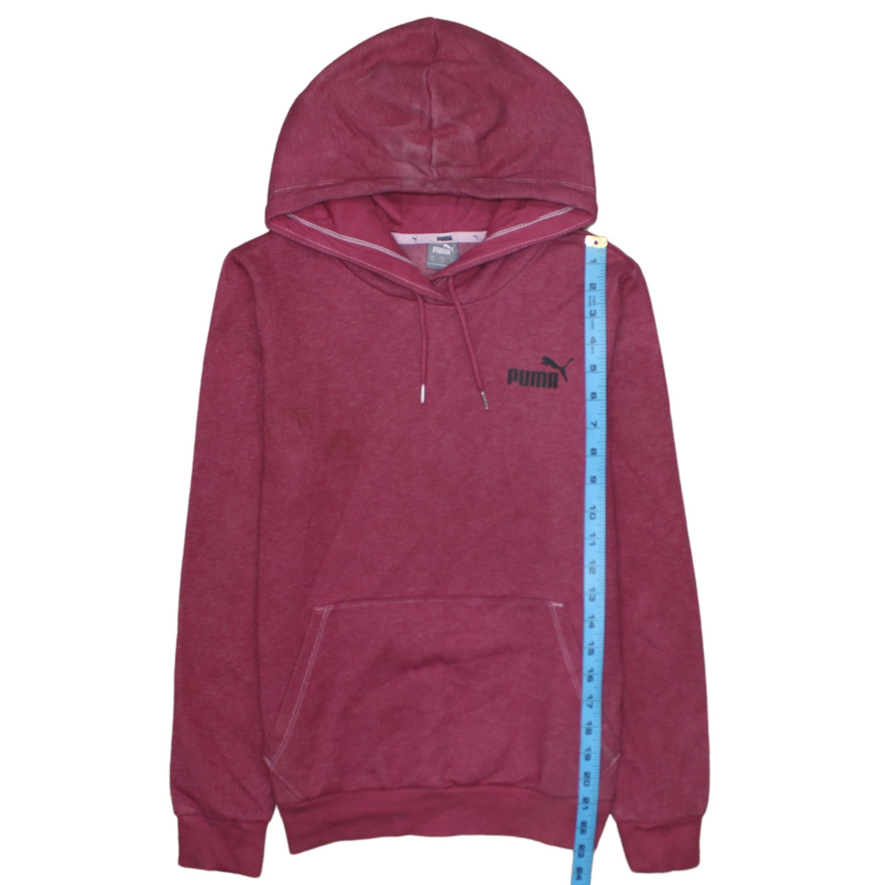 Puma Womens Pink Pullover Hoodie XS Casual Athletic Sweatshirt
