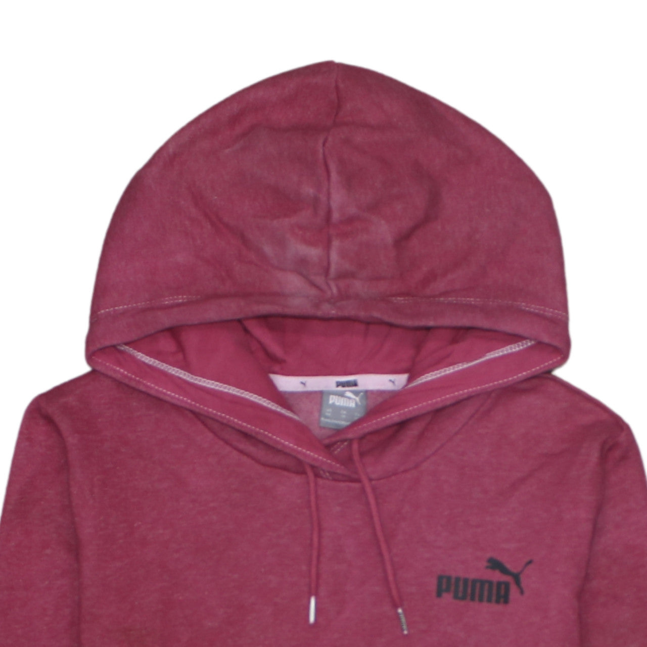Puma Womens Pink Pullover Hoodie XS Casual Athletic Sweatshirt
