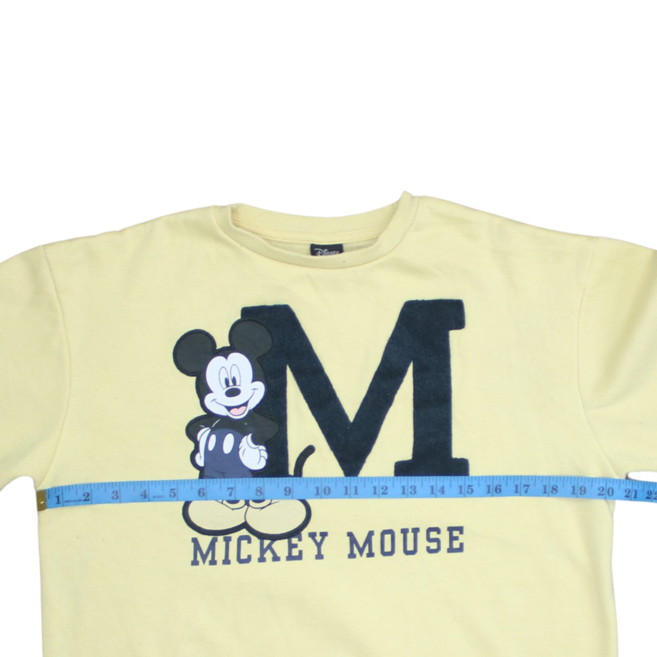 Disney at Primark Boys Yellow Mickey Mouse Sweatshirt 14-15 Years Crew Neck