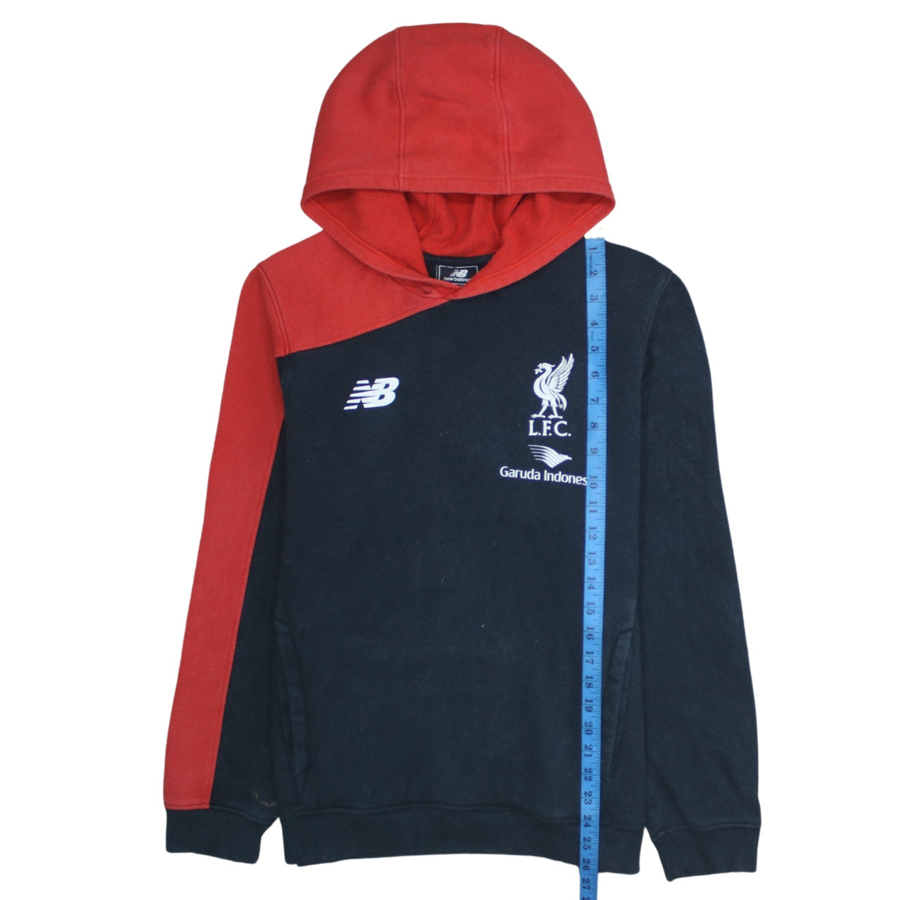 New Balance Men's Black Red LFC Pullover Hoodie Size M