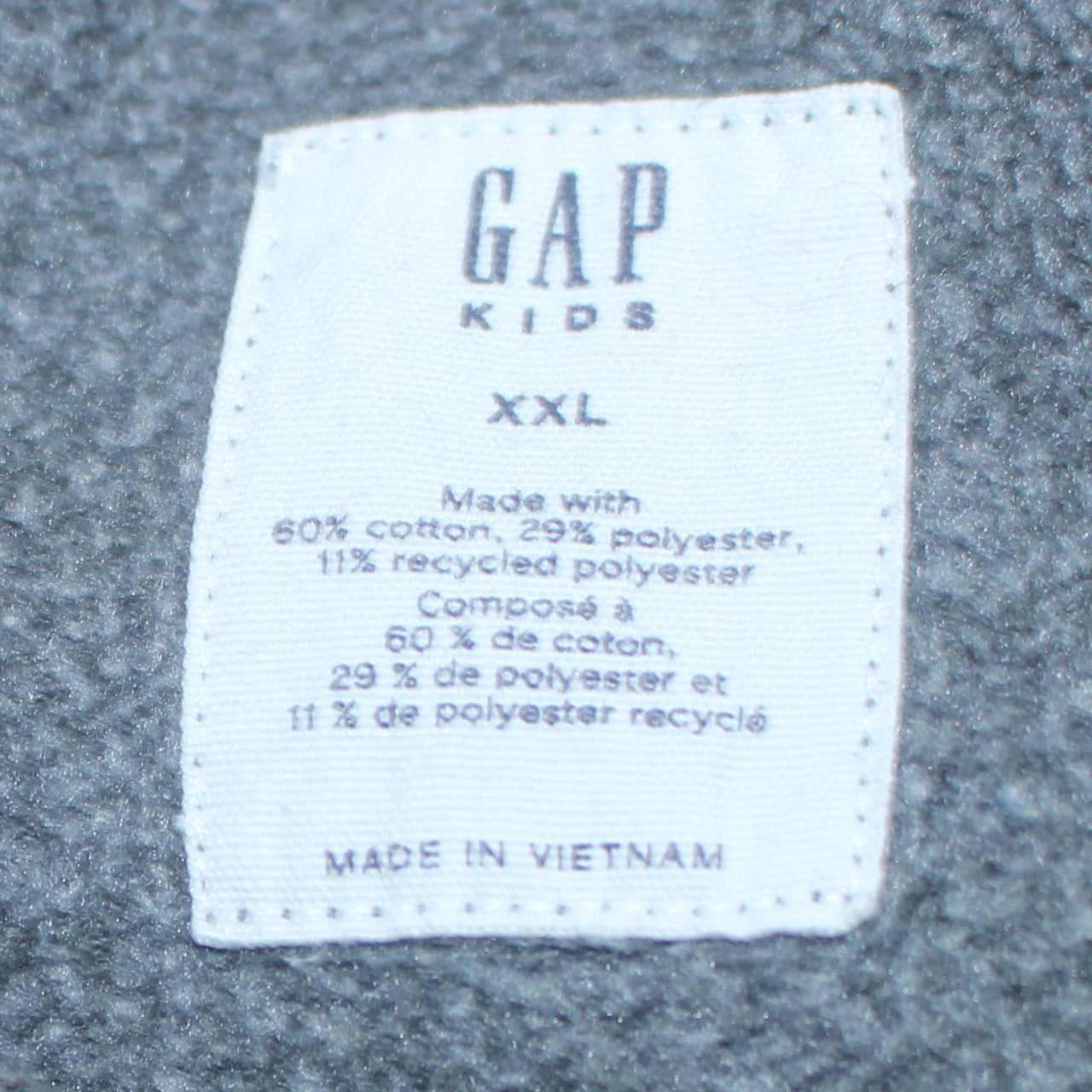 GAP Kids Boys Blue Pullover Hoodie XXL Cotton Blend Logo Sweatshirt