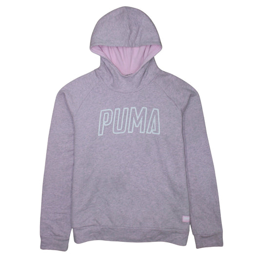 Puma Womens Grey Hooded Pullover Sweatshirt XL