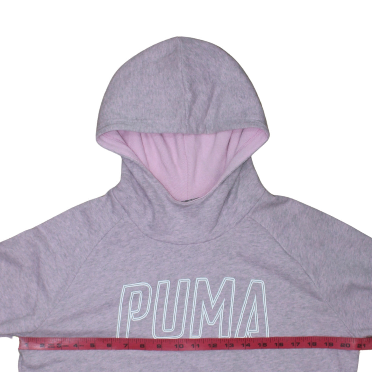 Puma Womens Grey Hooded Pullover Sweatshirt XL