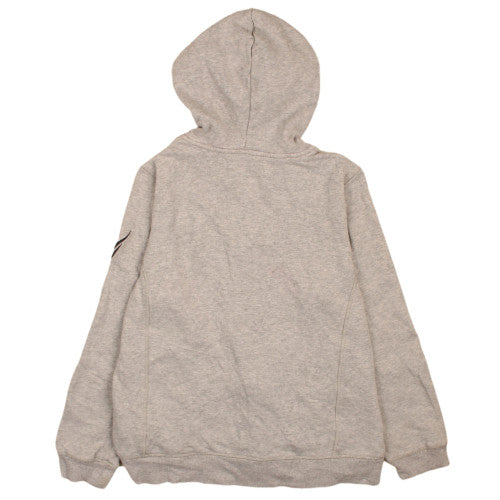 Nautica Women Grey Full Zip Hoodie L Cotton Blend Casual