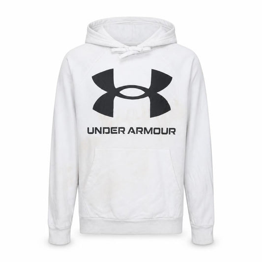 Under Armour Mens White XS Pullover Hoodie ColdGear Fleece Sportswear