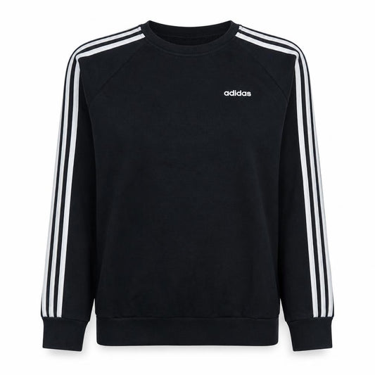 Adidas Womens Black Pullover Sweatshirt XS Classic Crew Logo