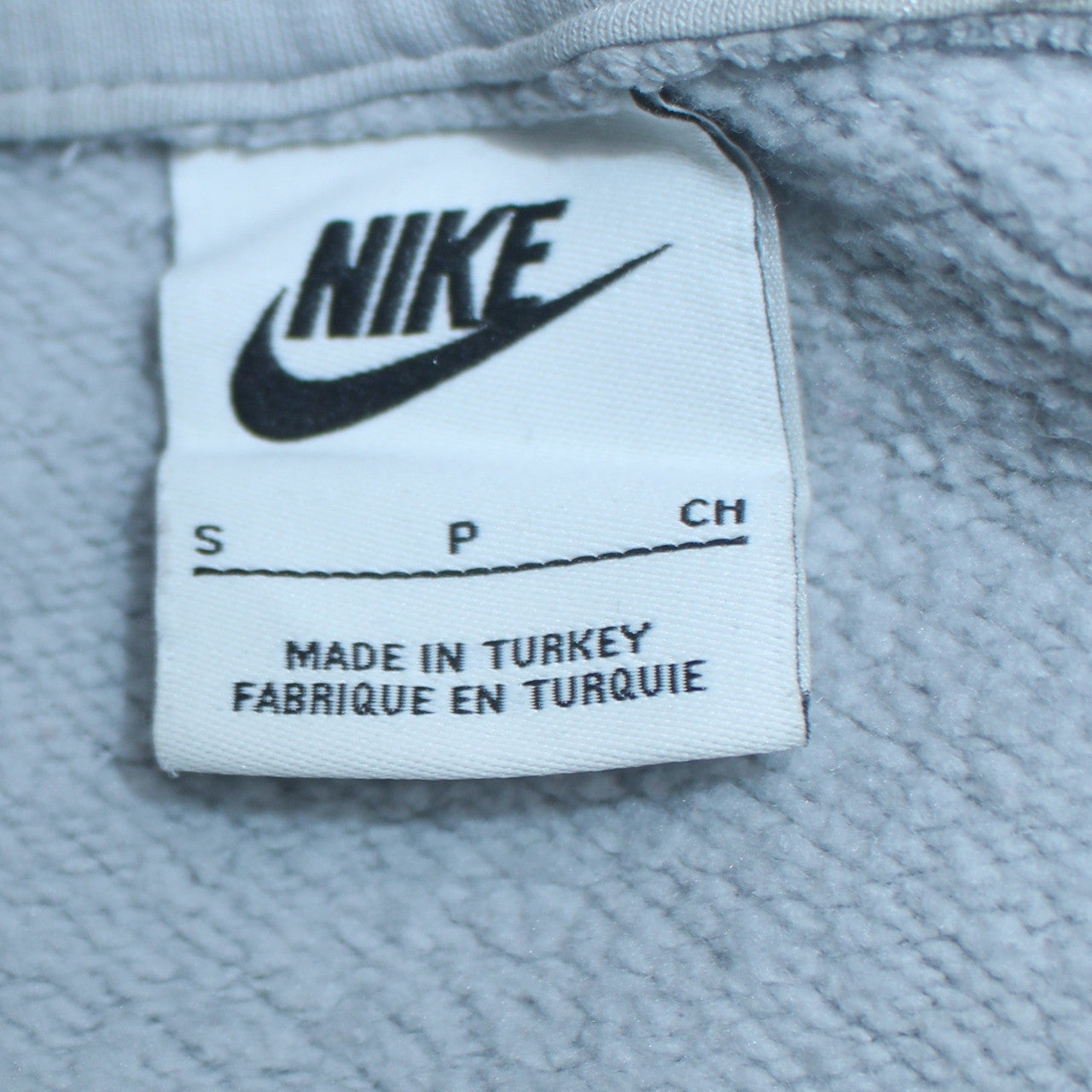 Nike Mens Grey Small Pullover Hoodie Graphic Print Sportswear