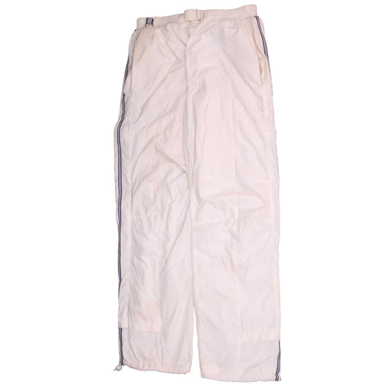 Adidas Men's White 32in Track Pants Adjustable Waist Activewear
