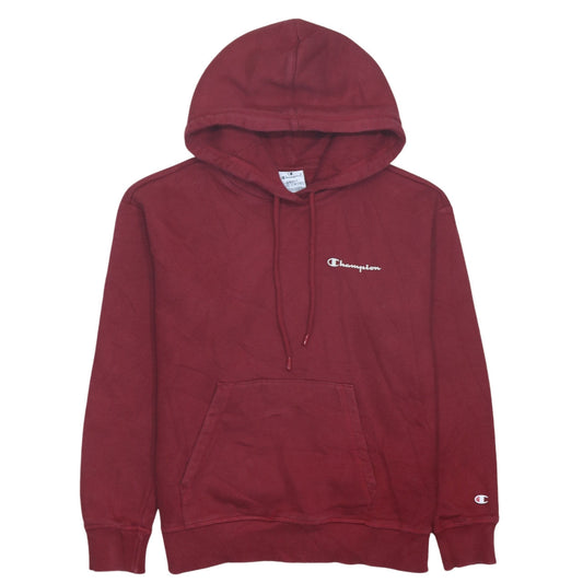 Champion Men's Red Small Pullover Hoodie with Logo