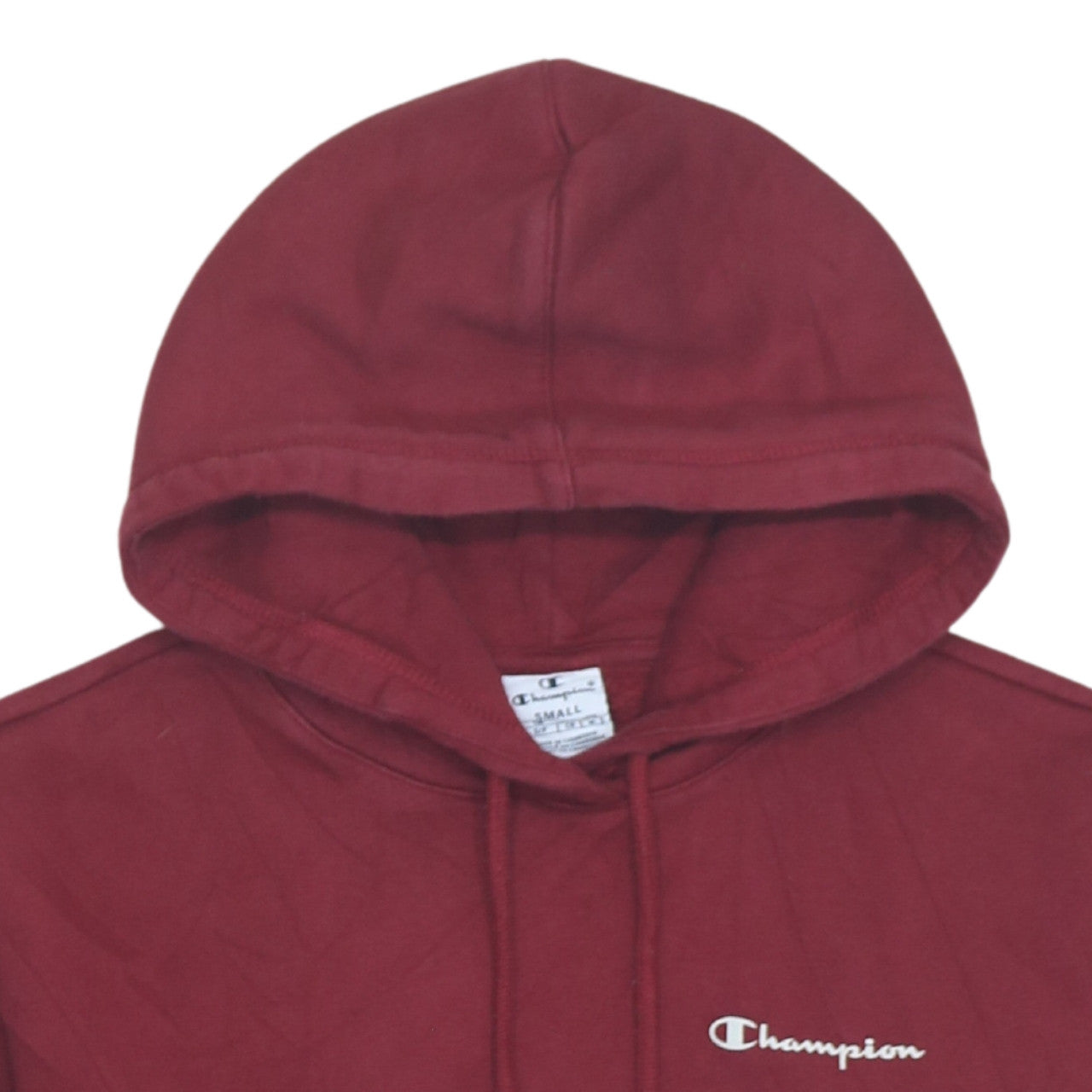 Champion Men's Red Small Pullover Hoodie with Logo