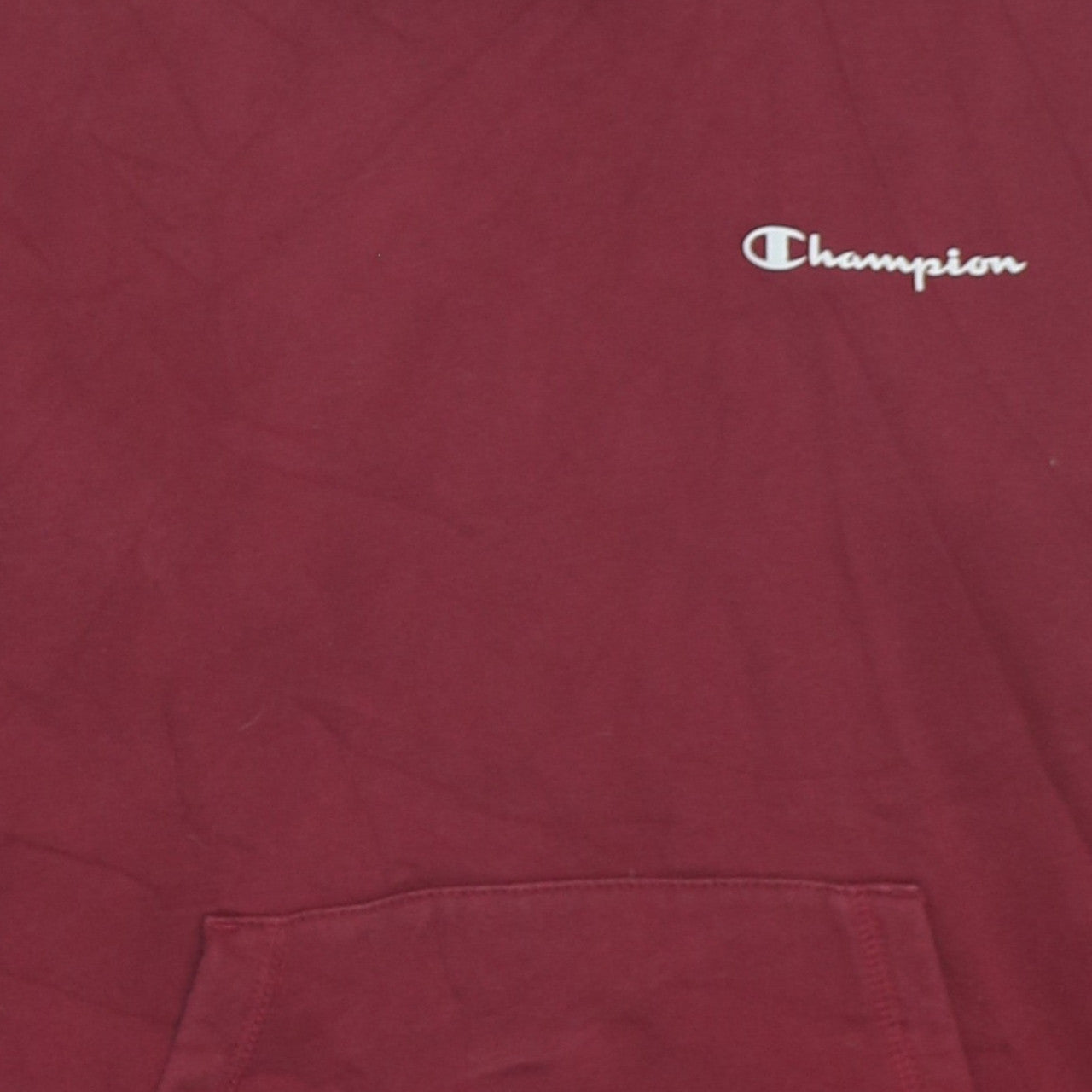 Champion Men's Red Small Pullover Hoodie with Logo
