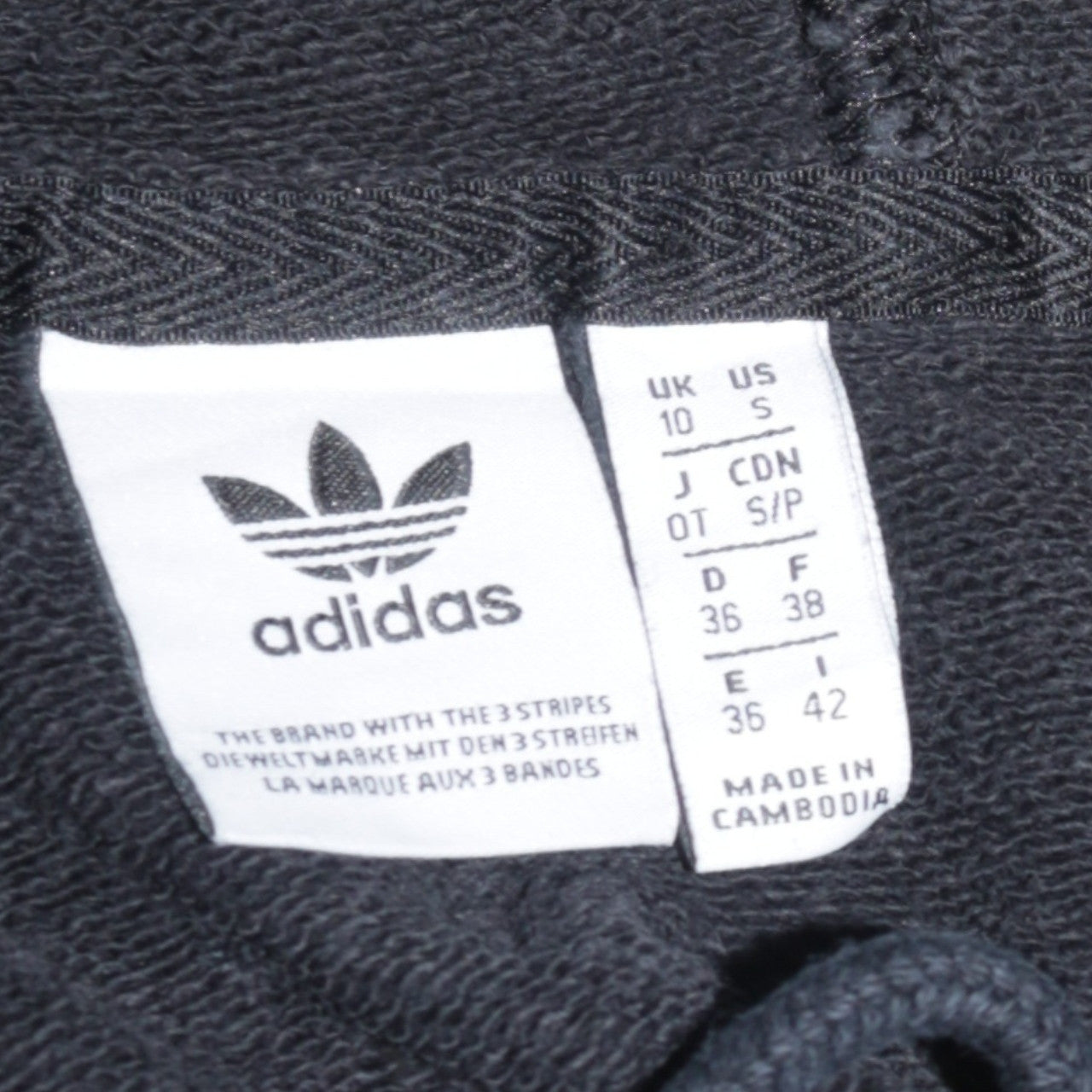 Adidas Womens Black Size 10 Pullover Hoodie with Logo Detail