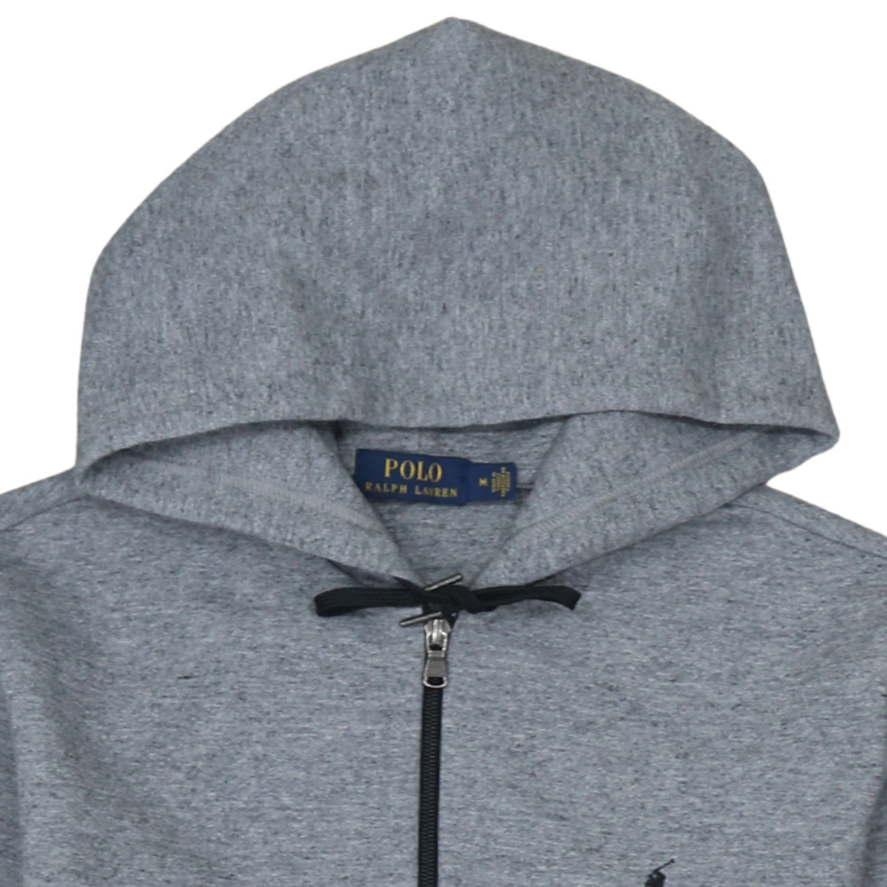 Polo Ralph Lauren Men's Grey Full Zip Hoodie M Cotton Blend