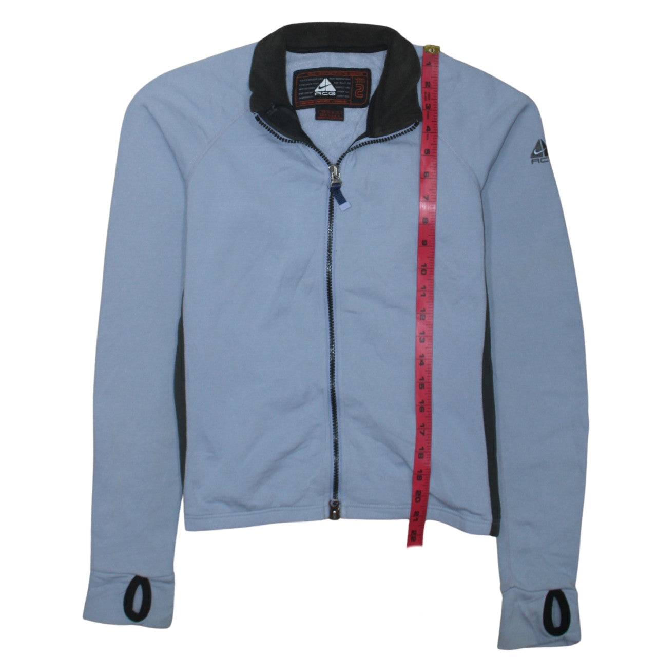 Nike ACG Women Blue Full Zip Thermal Sweatshirt Size M