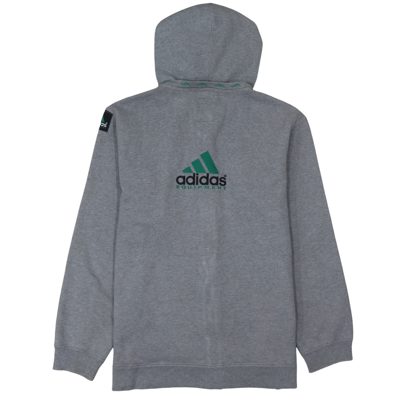 Adidas Men’s Grey Full Zip Hoodie M Regular Fit Fleece Sweatshirt