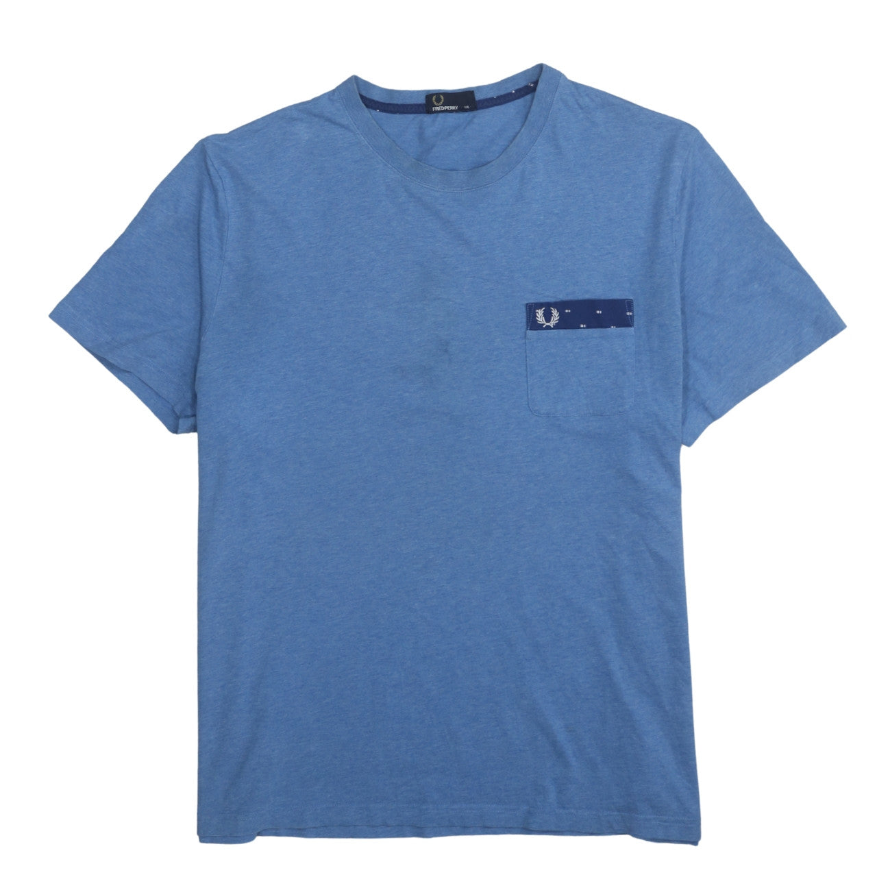 Fred Perry Men's Blue 2XL Crew Neck Cotton Jersey T-Shirt