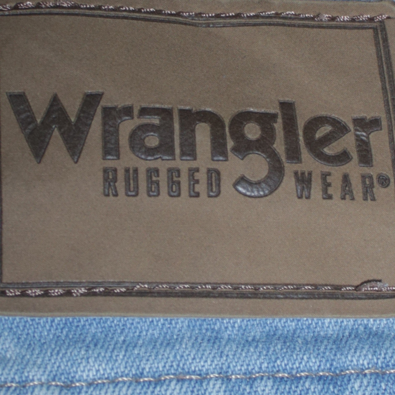 Wrangler Men's Blue 42x29 Straight Leg Light Wash Denim Jeans