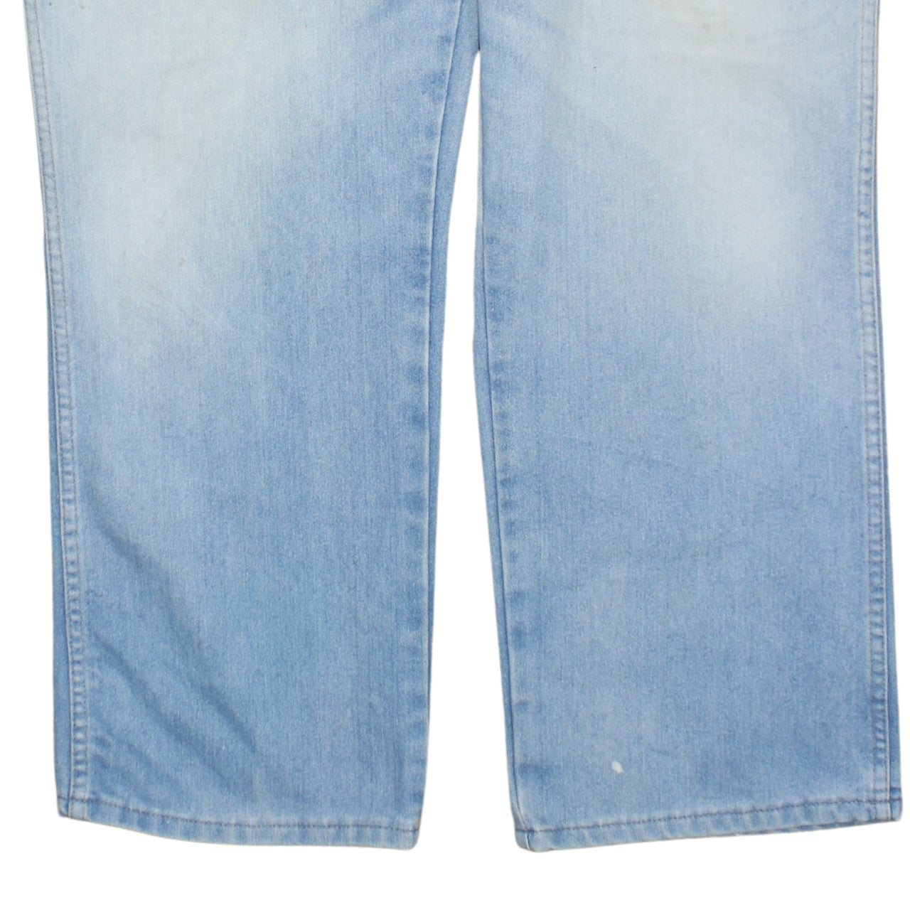 Wrangler Men's Blue 42x29 Straight Leg Light Wash Denim Jeans