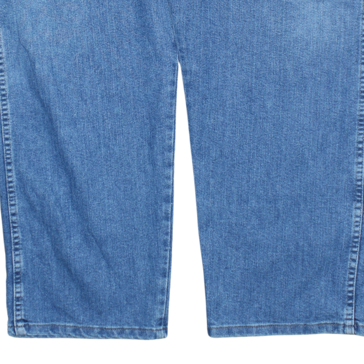 Wrangler Men's Blue Straight Leg Denim Jeans 44x30 Regular Fit
