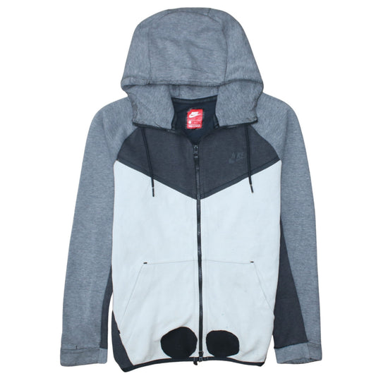 Nike Men's Grey Full Zip Hoodie Size M Regular Fit Sportswear