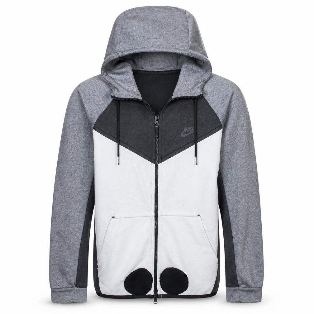 Nike Men's Grey Full Zip Hoodie Size M Regular Fit Sportswear