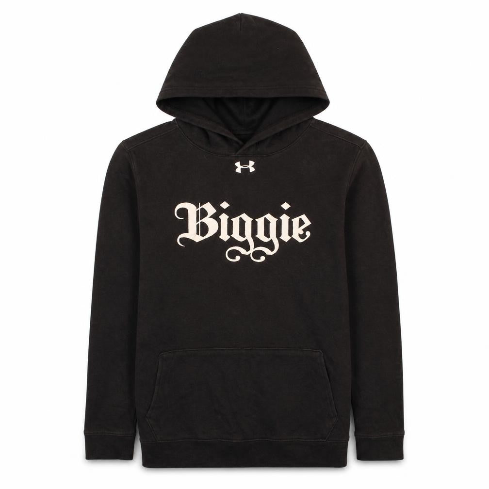 Under Armour Boys Black ColdGear Pullover Hoodie YXL Biggie Graphic