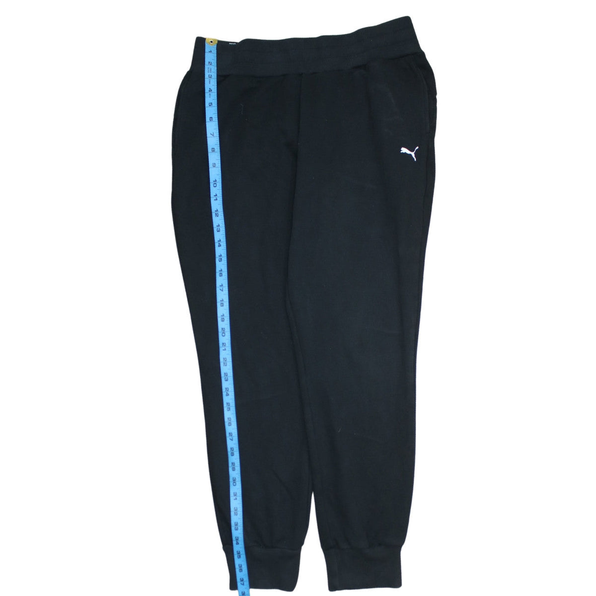 Puma Women Black Jogger Sweatpants Size 12 Cotton Blend