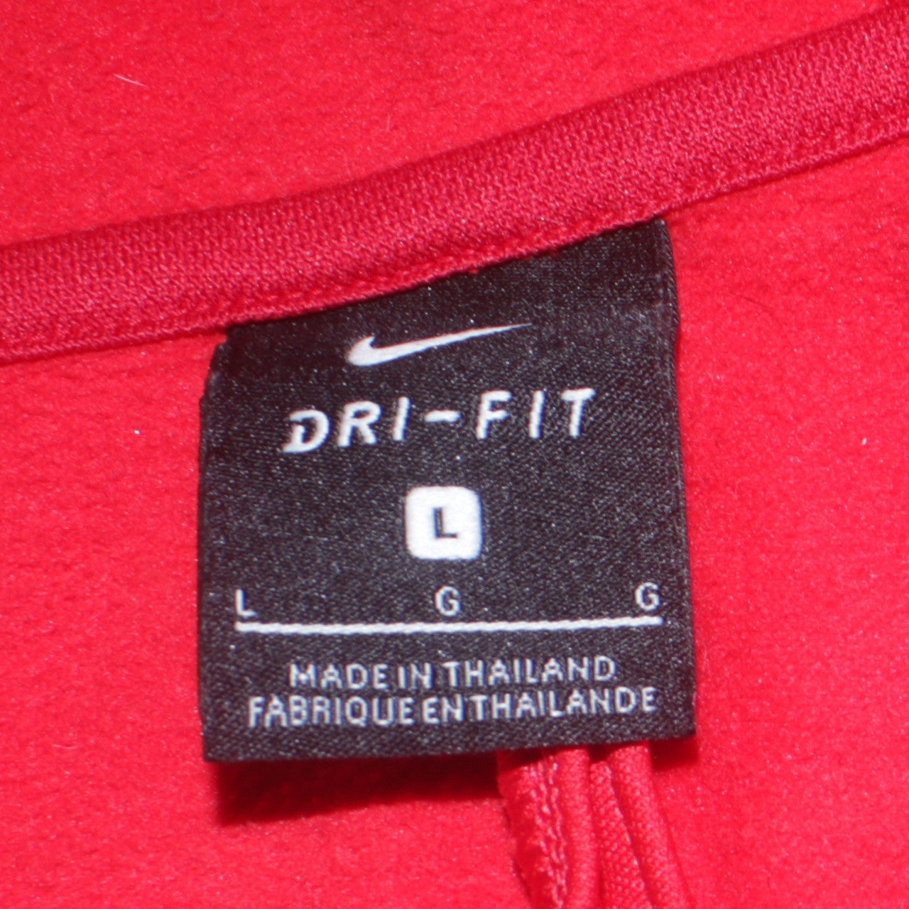 Nike Men's Red Dri-FIT Pullover Hoodie Size L Polyester Sportswear