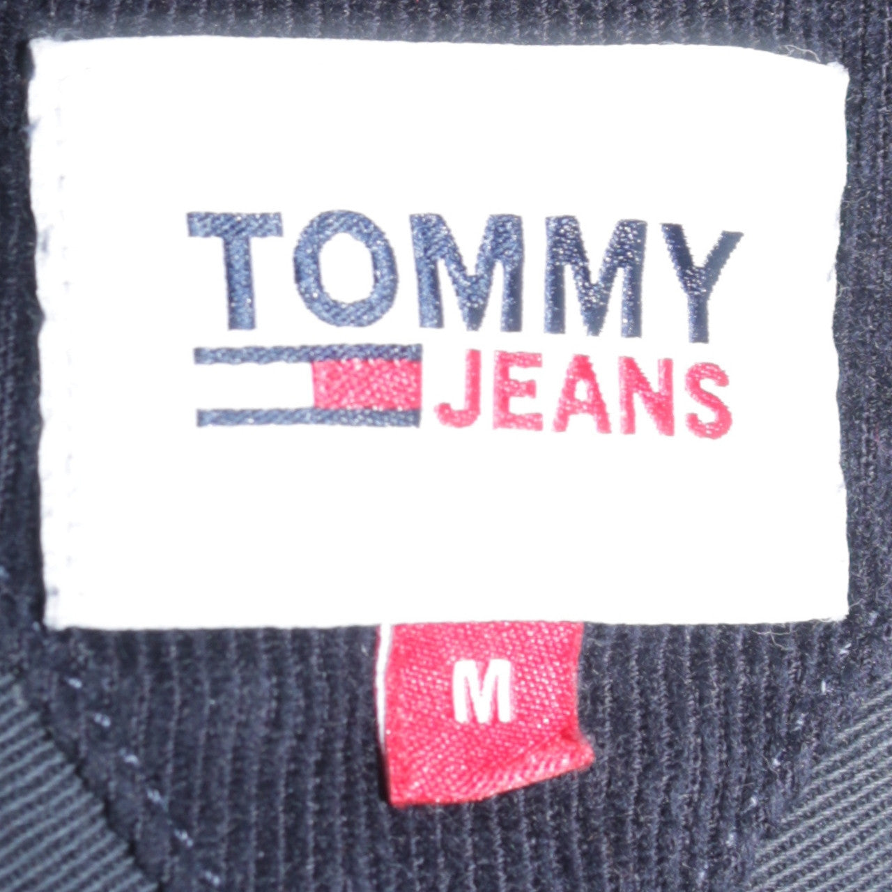 Tommy Jeans Men's Blue Cotton Long Sleeve Button-Up Shirt M