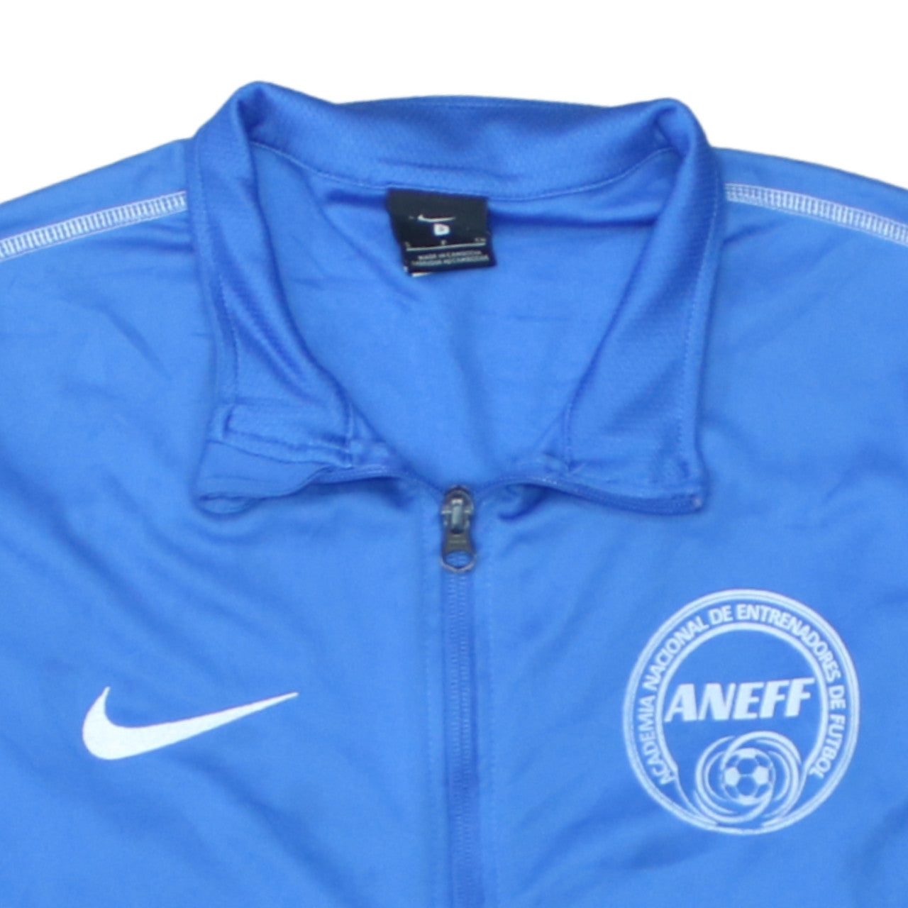 Nike Men Blue Full Zip Dri-Fit Football Sweatshirt Size S