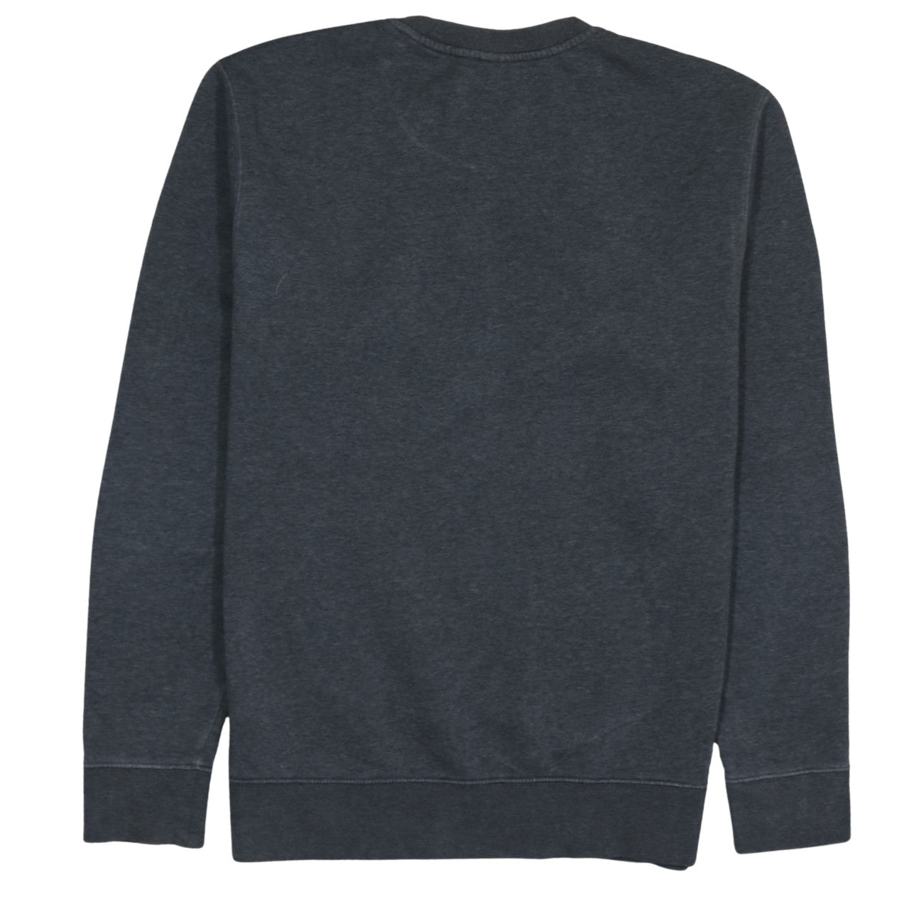 Nike Men's Grey Small Crew Neck Fleece Logo Sweatshirt