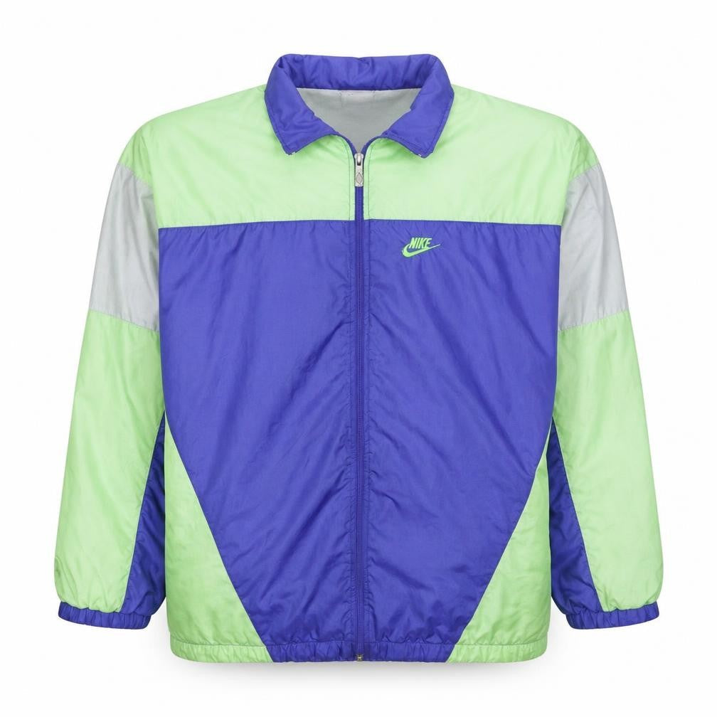 Nike Men’s Blue Green 90s Windbreaker Jacket Size 2XL
