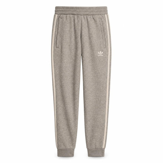 Adidas Women Grey XS Jogger Trousers with Stripes and Logo