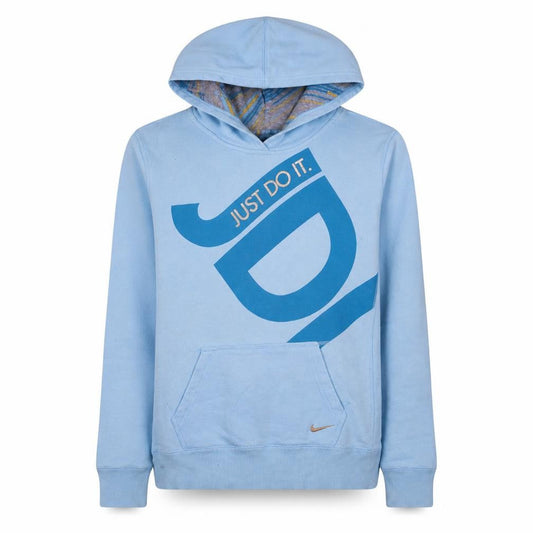 Nike Girls Blue XL Pullover Hoodie Just Do It Graphic Sportswear