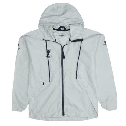 Adidas Men’s White ClimaStorm Windbreaker Jacket Size S Madrid 19